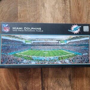 Miami Dolphins 1000 Piece Puzzle One Size Multicolor NFL MasterPieces Panoramic